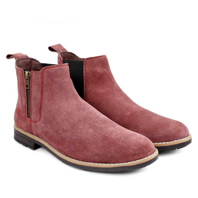 Bacca Bucci Maroon Brewster Boots for Men | Best Price UAE